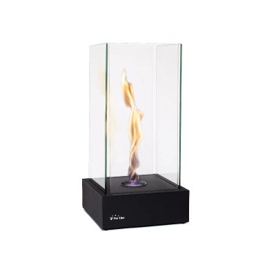 PURLINE Chemin&eacute;e bio de table avec flamme &agrave; effet tornade 