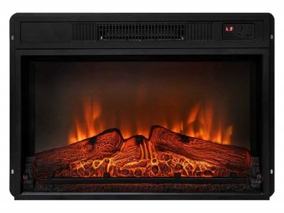 PURLINE Chemin&eacute;e &eacute;lectrique 2000W en verre tremp&eacute; noir avec t&eacute;l&eacute;commande