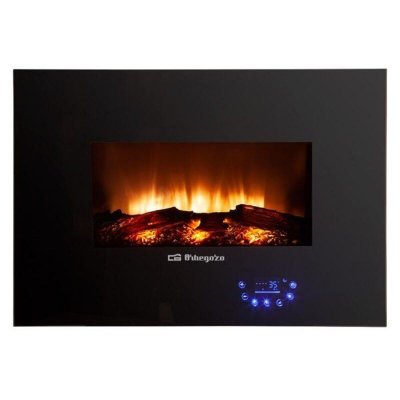 ORBEGOZO Chemin&eacute;e murale &eacute;lectrique d&eacute;corative  CM-8000 Noir 1800 W