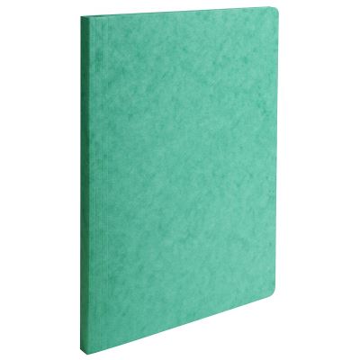 EXACOMPTA Chemise A Dos Rain&eacute; Carte Lustr&eacute;e 400gm&sup2; - 24x32cm Vert