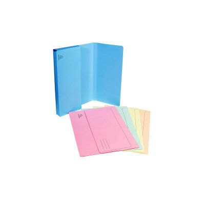 EXACOMPTA Chemises &agrave; poche jura 220g assortis x 10