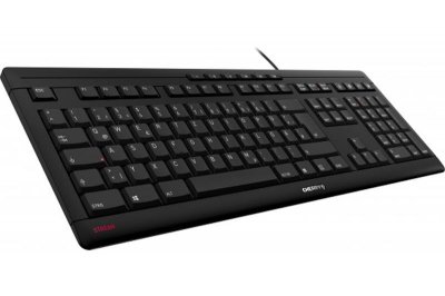 CHERRY  Clavier STREAM KEYBOARD USB noir QWERTZ (DE)
