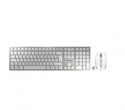 CHERRY  Pack clavier & souris DW 9100 sans fil blanc/argent