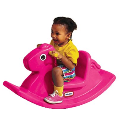 LITTLE TIKES Cheval &agrave; bascule rose 