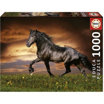  Cheval au trot - puzzle de 1000 pieces EDU8412668195554