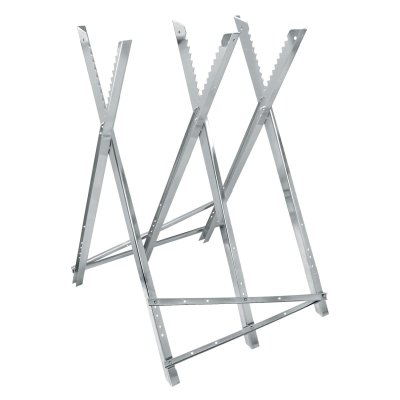 ECD GERMANY Chevalet de Sciage pour Tron&ccedil;onneuse - 3 Positions- en M&eacute;tal Galvanis&eacute; -