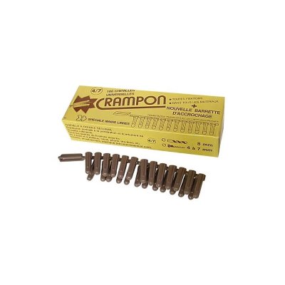 VINMER Cheville &agrave; expansion beige - Crampon - Bo&icirc;te de 100 pi&egrave;ces - 