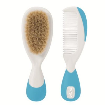 CHICCO  Bain Brosse et Peigne +0m Bleu