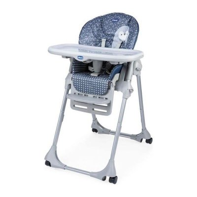 CHICCO  Chaise Haute Polly Easy Pinguin, Pinguin, 1 Unit&eacute; (Lot de 1)