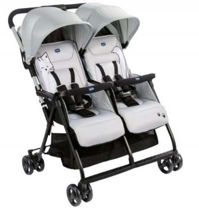 CHICCO  ohlala twin poussette double - silver cat CHI79279060000