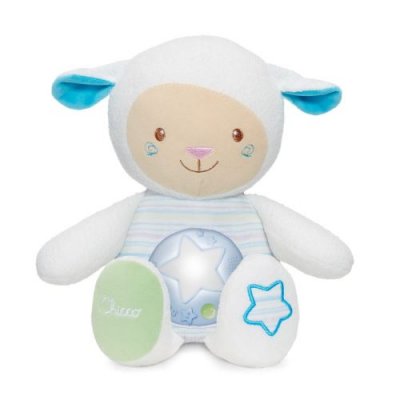 CHICCO  Peluche musicale Mouton Tendres mots doux - Bleu