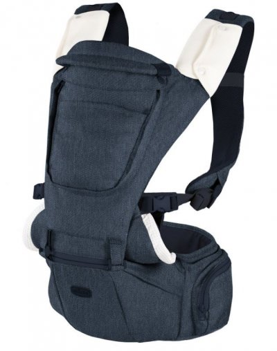 CHICCO  porte-b&eacute;b&eacute; Denim junior polyester/mesh jeans bleu 