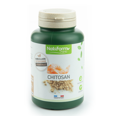 NAT & FORM Chitosan 200 G&eacute;lules - Nat Et Form - Atlantic Nature