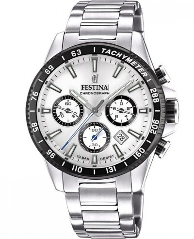 FESTINA Chronograph  F20560/1 Cadran Blanc - 45mm - 10ATM