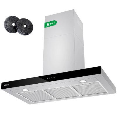 CIARRA  cbcs9102 hotte murale 90cm classe a++ booster fonction 700 m3/h inox CBCS9102