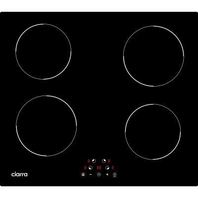 CIARRA  - Plaque Induction 59cm 6000W Minuterie Touche Sensitive Table de cuisson CD4BIH-D