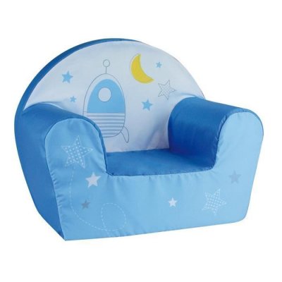 Cijep - Fauteuil club mousse Theme Espace - Bleu, Jaune