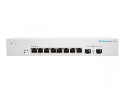 CISCO  CBS220-8T-E-2G-EU Smart 8-port GE, Ext PS CBS220-8T-E-2G-EU