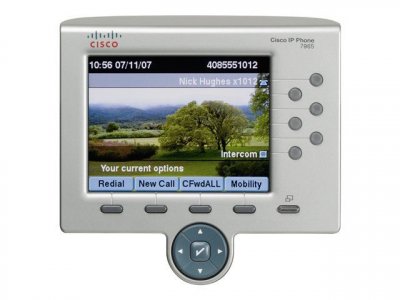 Cisco Unified IP Phone 7965G - T&eacute;l&eacute;phone VoIP - SCCP, SIP - 6 lignes - argent, gris fonc&eacute;