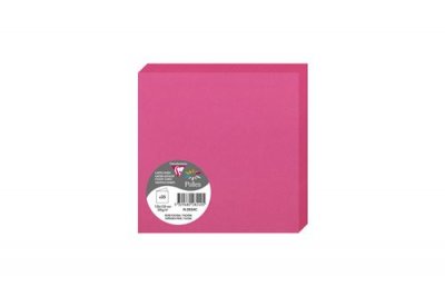 POLLEN BY CLAIREFONTAINE Clairefontaine 25 Cartes Pli&eacute;es Pollen 135x135 Mm - Rose Fuchsia