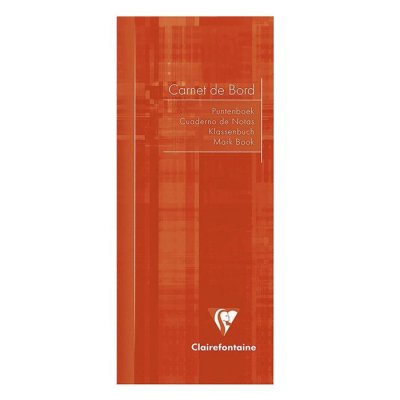 CLAIREFONTAINE  Carnet de Bord Piqu&eacute; 8,5 x 20 cm 32 Pages