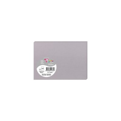 POLLEN BY CLAIREFONTAINE Clairefontaine Carte Simple 210g 110x155 Gris Koala Pqt 25