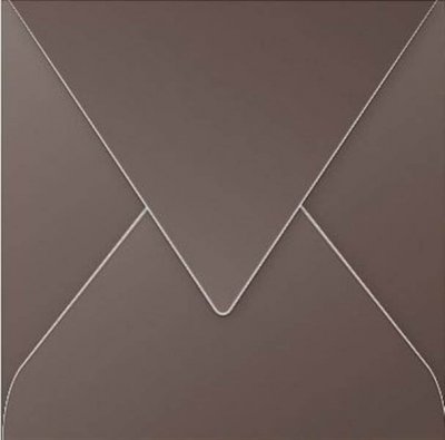 CLAIREFONTAINE  Enveloppe 120g 140x140 Marron Taup&eacute; Pqt 20