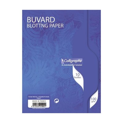 CALLIGRAPHE CLAIREFONTAINE Lot de 25 Sachets 10 buvards blanc 16x21 100g