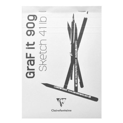 CLAIREFONTAINE  Lot de 5 Blocs GRAF'IT Bleu turquoise A6 80F UNI 90G