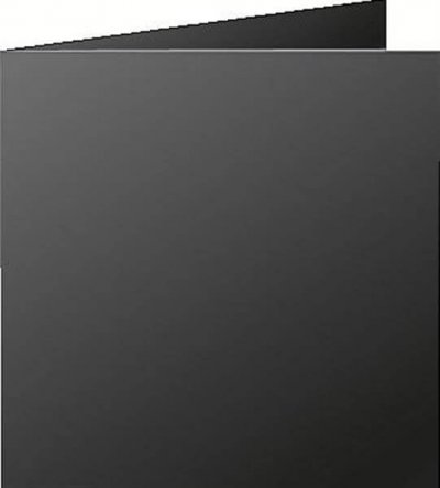 POLLEN Clairefontaine Paquet de 25 cartes pli&eacute;es  135x135mm 210g/m&sup2; - Noir - Lot de 2