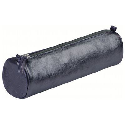 CLAIREFONTAINE  Trousse CUIRIS&Eacute;, cuir, p&eacute;trole - Lot de 2