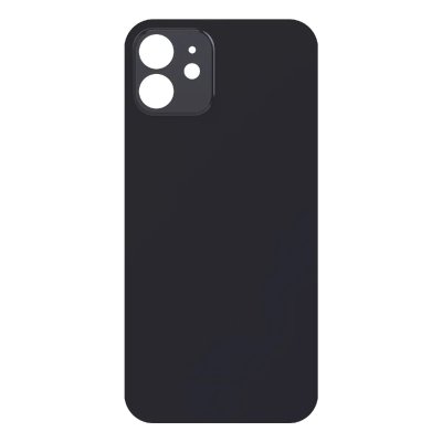 CLAPPIO  Vitre arri&egrave;re de remplacement pour Apple iPhone 12 Noir