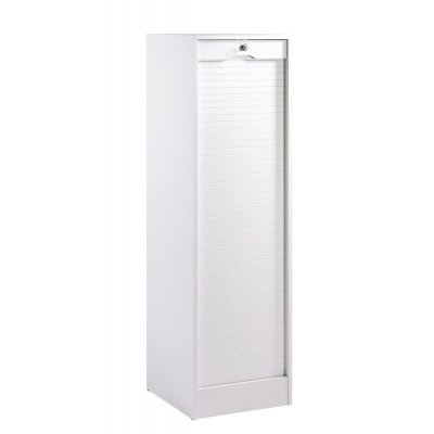 Classeur &agrave; Rideau Blanc 140 cm