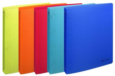 EXACOMPTA Classeur  4 annx polypro 32x26,8cm Linicolor Dos 40mm Coloris assortis