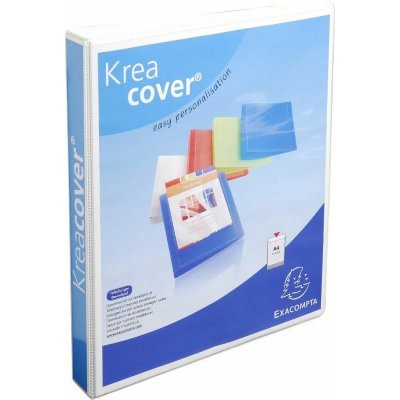 EXACOMPTA Classeur  personnalisable PEVA Kreacover 4 annx en D 32x26,8cm Dos 42mm Blanc