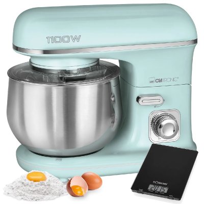 CLATRONIC  KM 3711 - Batteur - 5 litres - 1.1 kWatt - vert menthe 