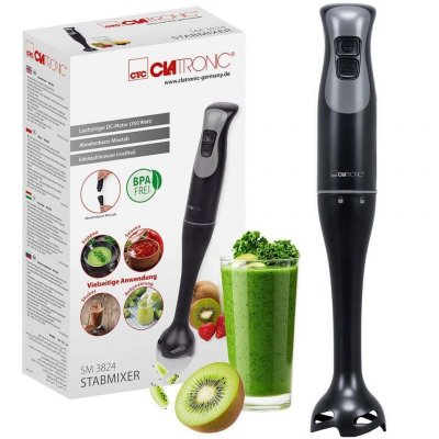 CLATRONIC  Mixeur manuel SM 3824, 350 watts, noir