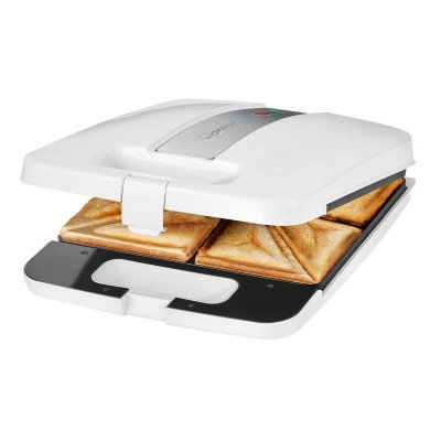 CLATRONIC  ST3629 Appareil &agrave; croque-monsieur blanc, argent 