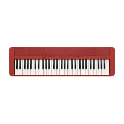 CASIO Clavier compact CT-S 1 RD avec 61 touches et sonorit&eacute;s vintage Rouge