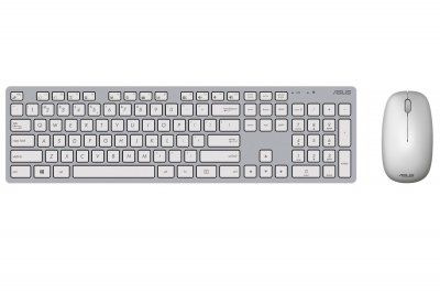 ASUS Clavier et souris sans fil W5000 gris et blanc