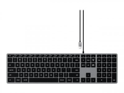 SATECHI Clavier filaire slim w3 usb-c azerty 