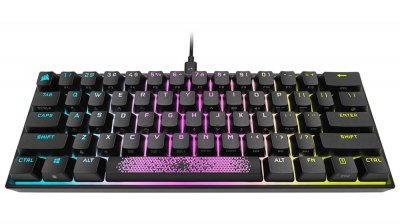 CORSAIR Clavier gamer  K65 RGB MINI CHERRY MX Red Noir