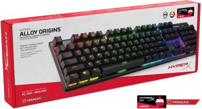 HYPERX Clavier gamer  ALLOY ORIGINS MECHANICAL RED