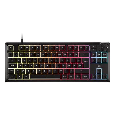 CORSAIR Clavier gamer - Membrane -  - K55 Core TKL - QWERTY - RGB