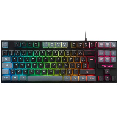 THE G LAB Clavier Gamer - The G-Lab - KEYZ CAESIUM - RGB - Noir & gris - TKL 