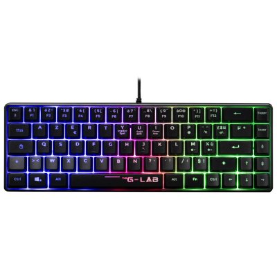 THE G LAB Clavier Gaming - THE G-LAB - KEYZ-HYDROGEN/FR - Membrane 60% Noir
