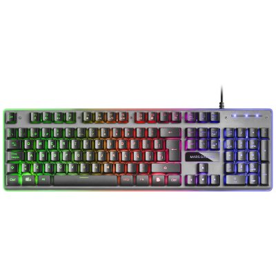 MARS GAMING Clavier  MK220FR Avec Fil USB Jeux RGB QWERTY FR Noir
