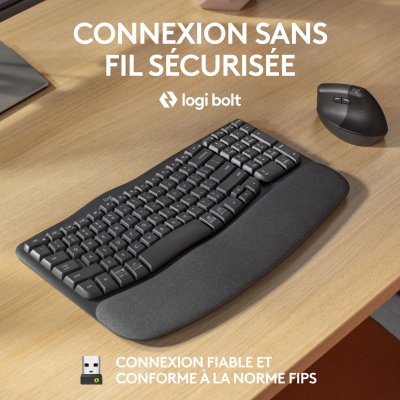 LOGITECH Clavier PC >   Clavier PC  WAVE KEYS FOR BUSINESS-GRAPHITE