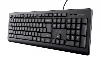 Clavier PC Trust Primo - Noir/Membrane/Filaire