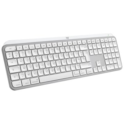 LOGITECH Clavier sans fil Azerty  MX Keys S pour Mac Gris p&acirc;le